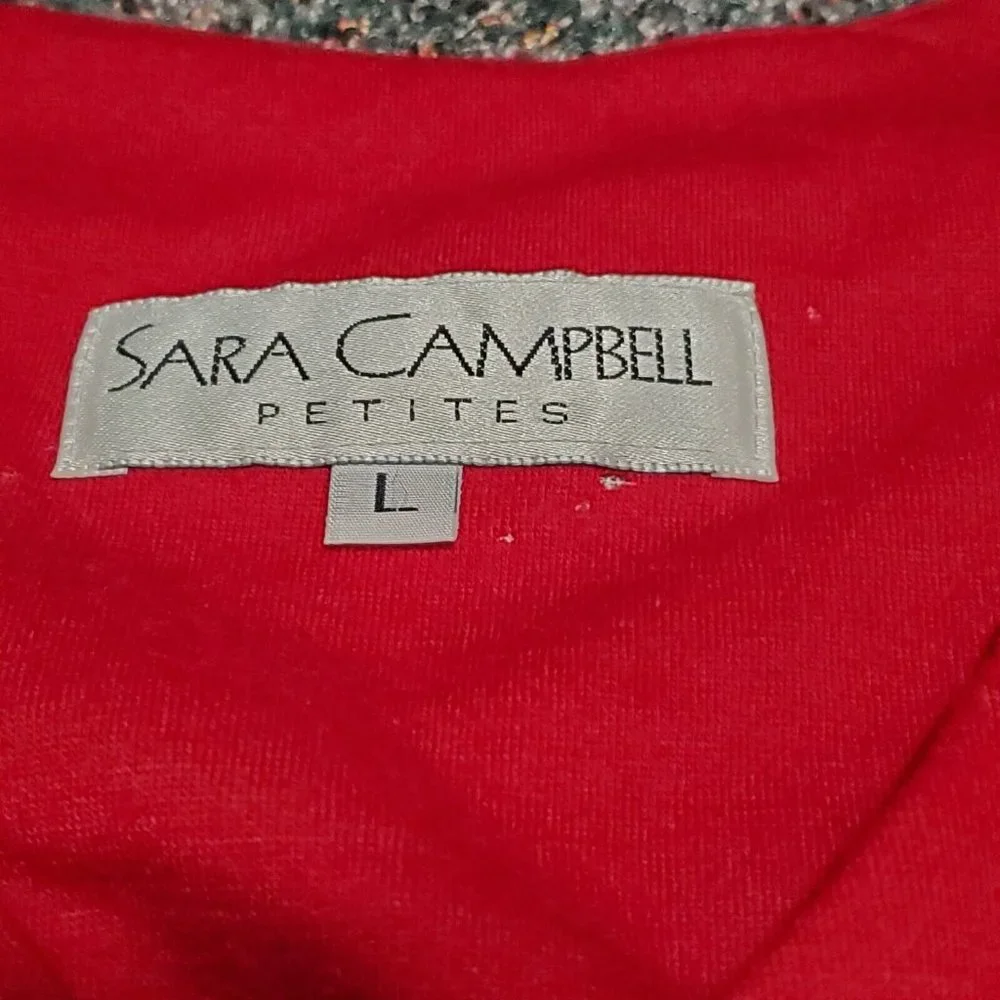 Sara Campbell Dress Petites Size Large Large Button Down New W Defects NWT Holes